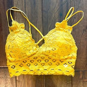 Gold bralette from boutique, size M
